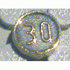 Part 70501c Chrome Gold Minifig, Utensil Coin Type 1 with 30 Mark 